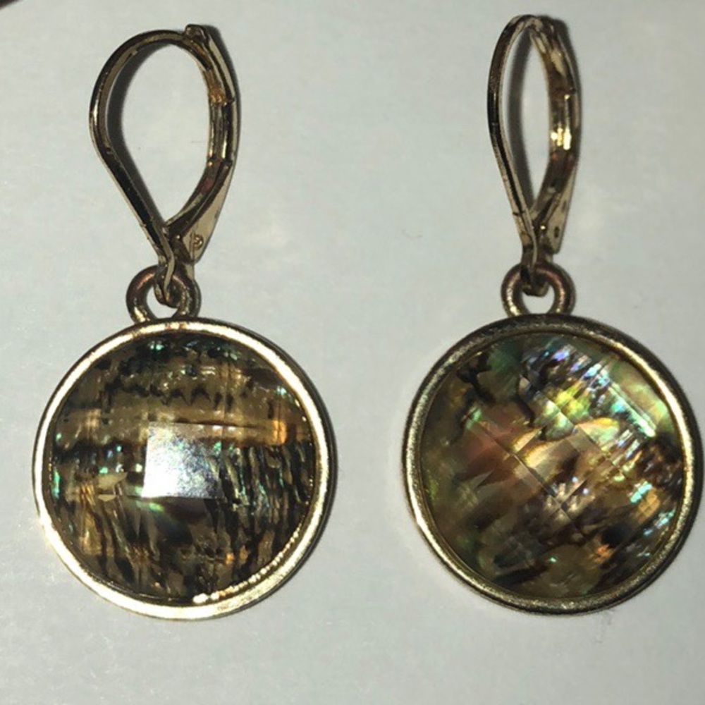Rutilated Quartz Leverback Earrings